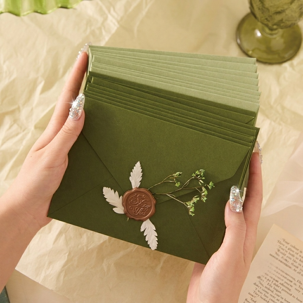 Wax Seal Letter Kit - 20/50 шт. Романтические конверты с авокадо,