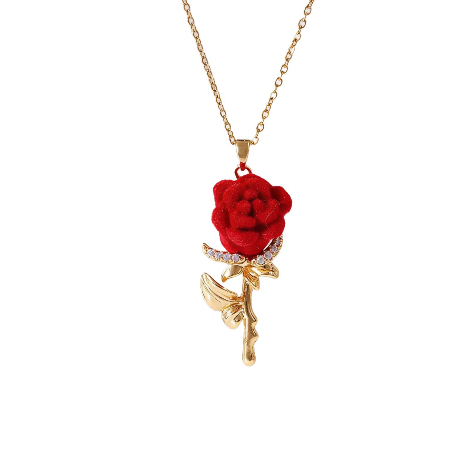 Женское ожерелье с розой и фра – обзор и цена Birth Flower Necklace