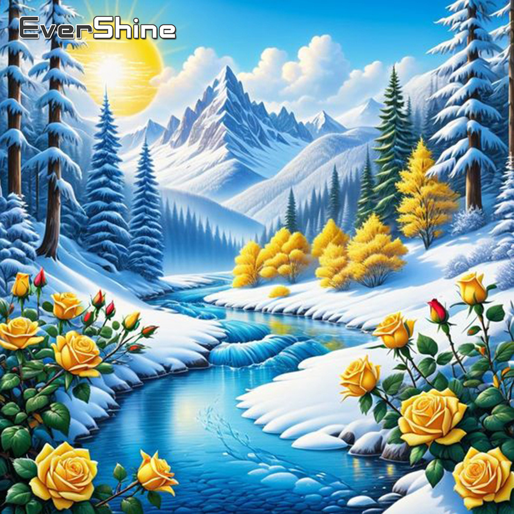 Evershine River Алмазная карти – обзор и цена Photo Mosaic Print